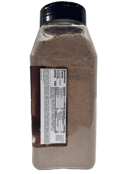 Hi-West Cafe Mocha protein shake powder bottle, featuring nutritional label with 20g protein and cafe mocha flavor.
